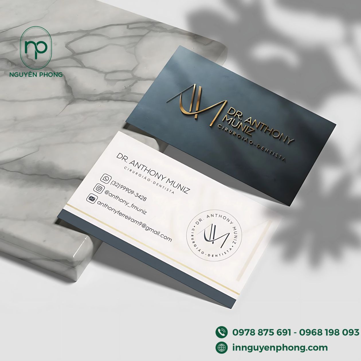 Ứng dụng định lượng giấy couche vào name card
